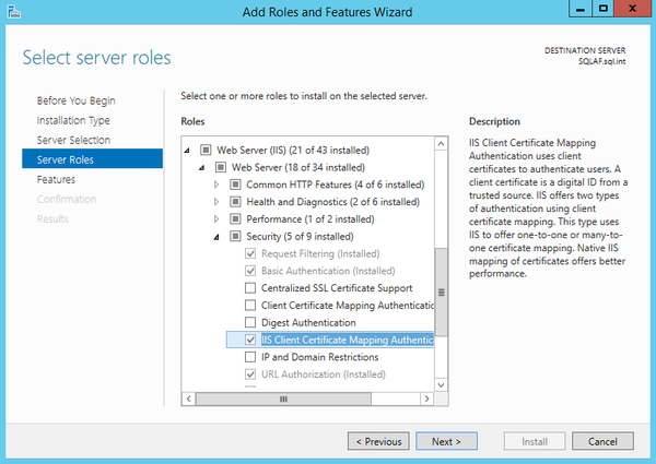 iis key private 8 generate authentication Configuring KB01380   PI to client Web certificate use Services IIS